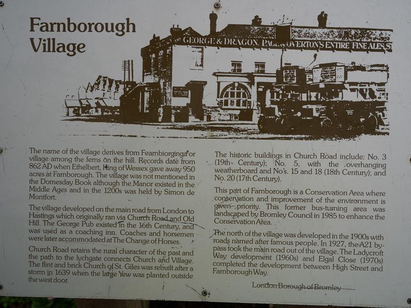 18 February 2023 Farnborough notice board.. Published on 22-02-2023 