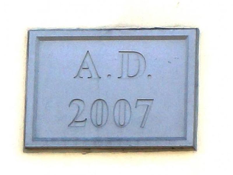 Photo taken 6 September 2015. Replacement housing wall sign.. (Sign). Published on 06-10-2015
