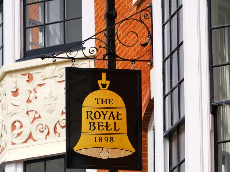 Photo taken 7 April 2021. Building exterior, sign.. (Pub, Sign). Published on 07-04-2021