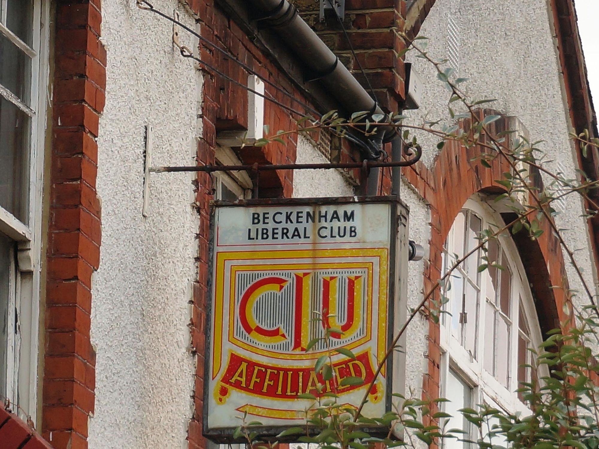 Photo taken 13 Oct 2016, exterior club sign still in place.. (Sign). Published on 13-10-2016