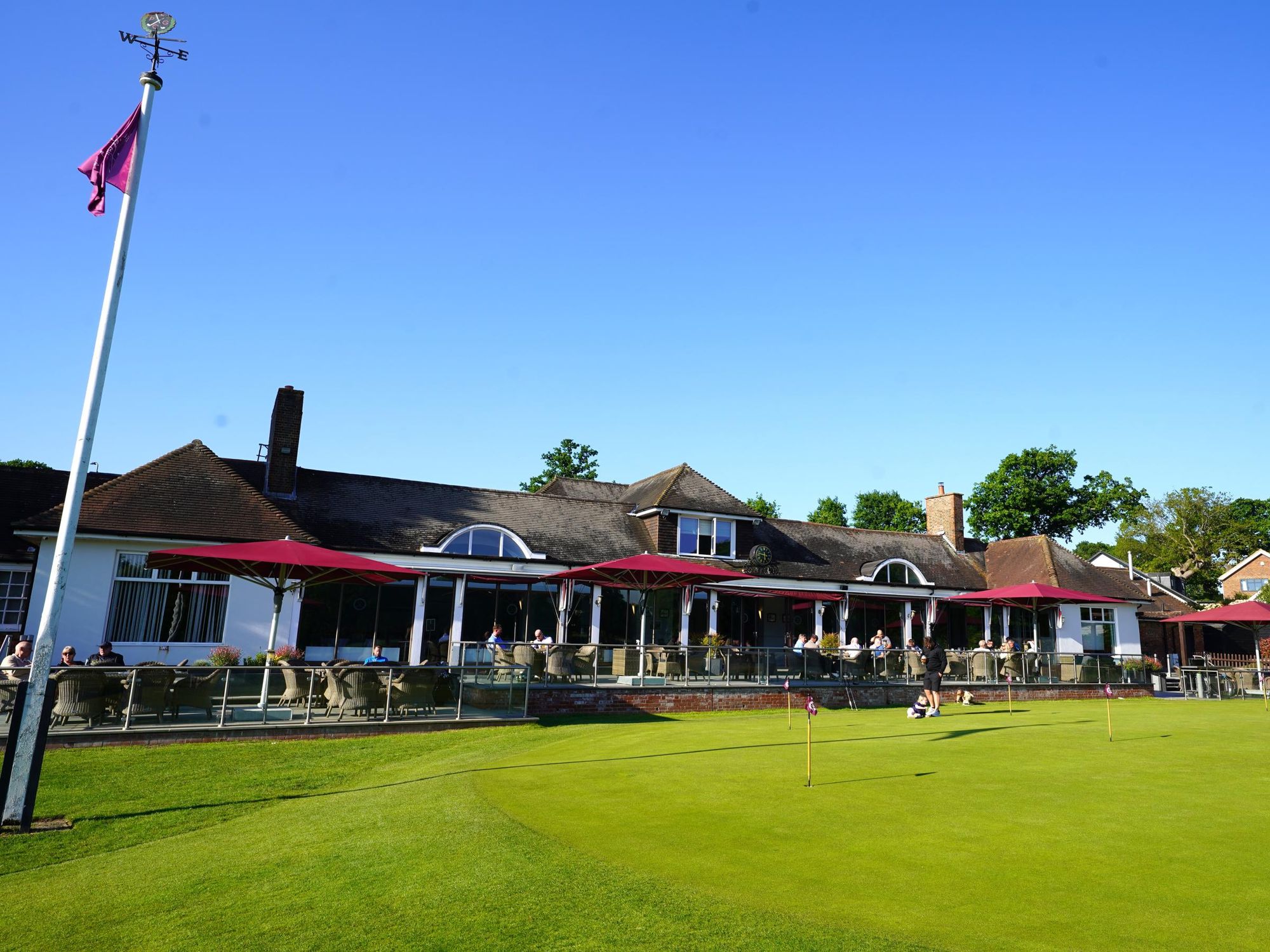 Photo taken 9 May 2025, clubhouse rear view.. (External, Key). Published on 10-05-2025