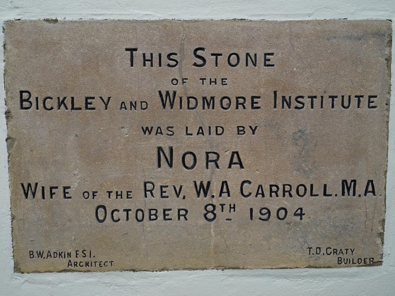 Photo taken 31 Jan 2025, wall stone laid 8 Oct 1904.. (Sign). Published on 31-01-2025