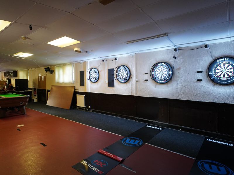  Photo taken 2 May 2025, darts and cue ball.. (Bar). Published on 03-05-2025 