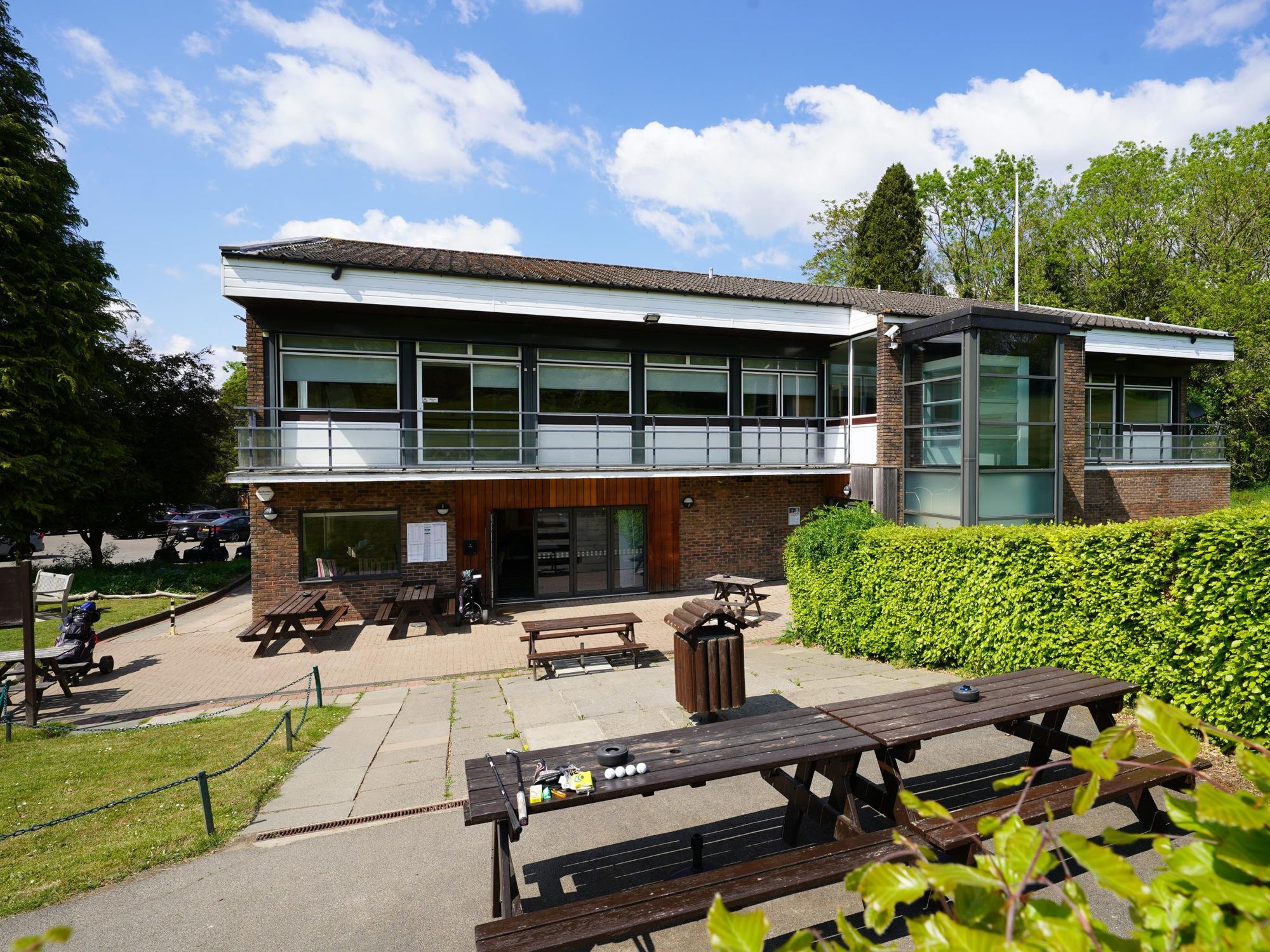 Photo taken 13 May 2025, clubhouse exterior.. (External, Key). Published on 13-05-2025