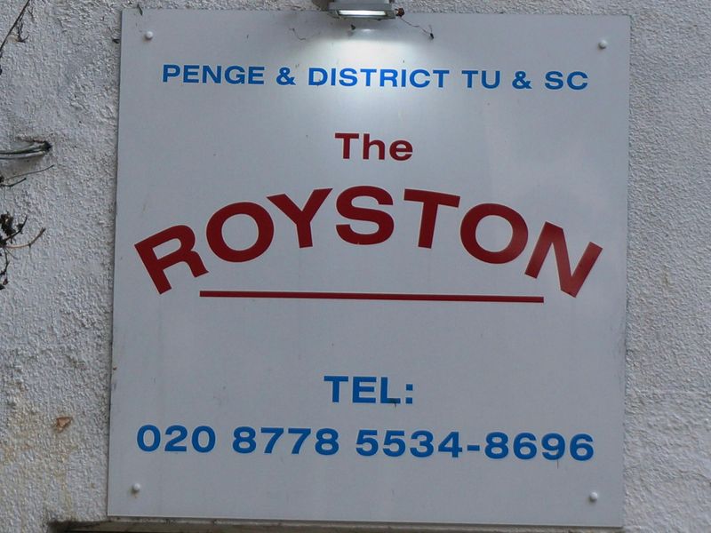 Photo taken 14 Oct 2016, "The Royston" external wall sign.. (Bar, Sign). Published on 15-10-2016 