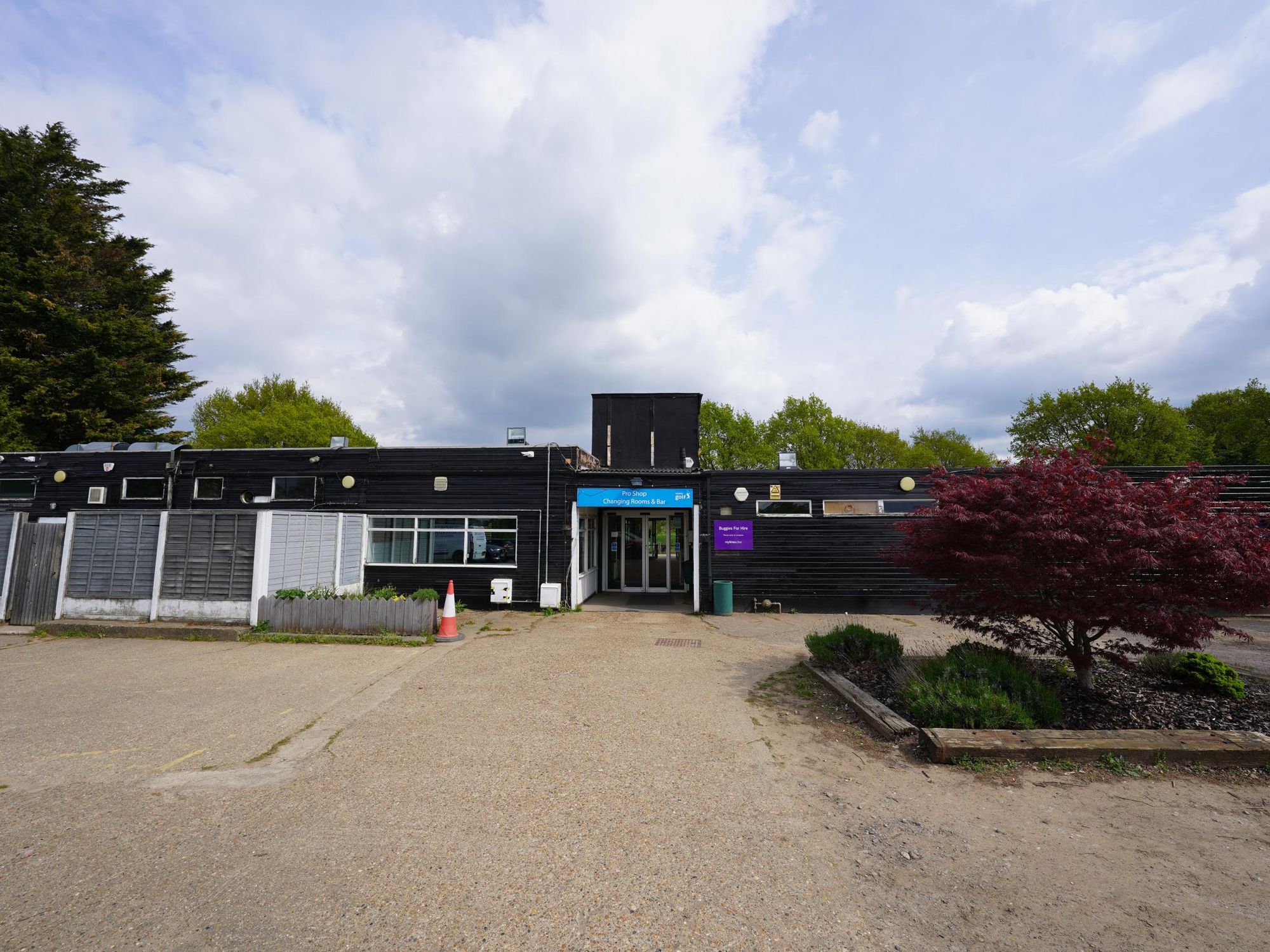 Photo taken 21 Apr 2025, clubhouse exterior, front view.. (External, Key). Published on 22-04-2025