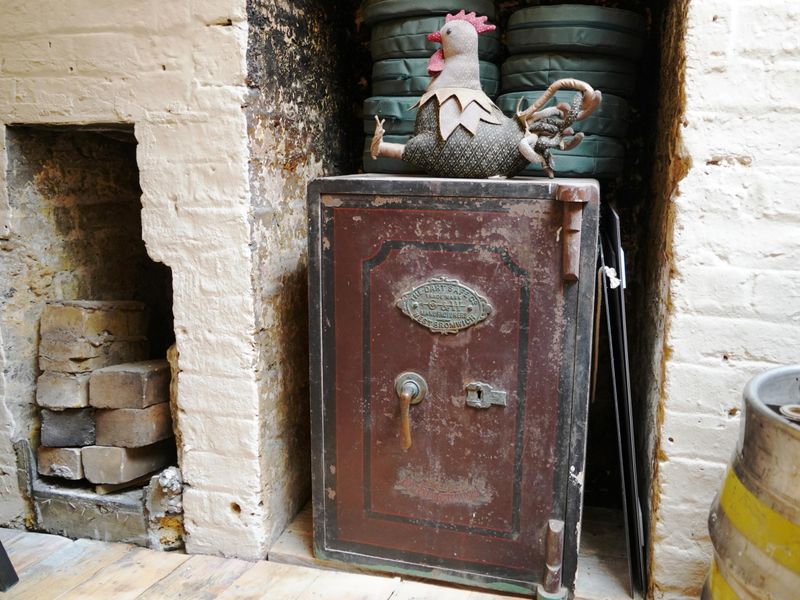 Photo taken 5 May 2021 internal view, antique safe. (Pub, Bar). Published on 05-05-2021