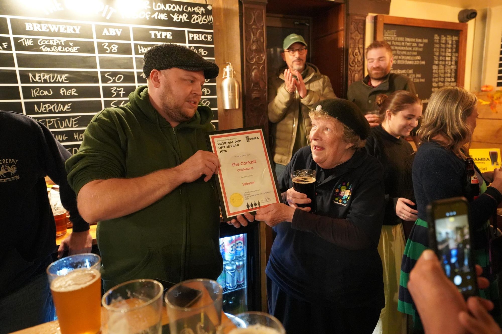 London CAMRA Regional Pub of the Year 2026 presentation. (Pub, Award). Published on 08-10-2026