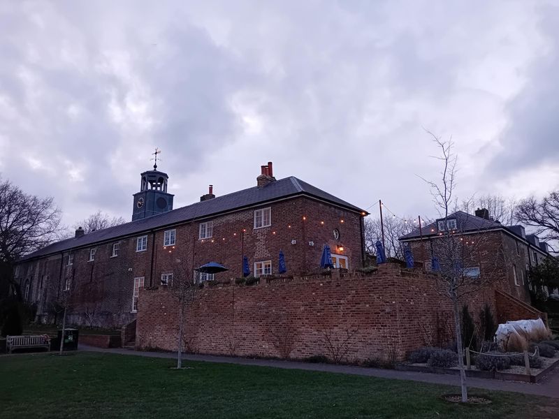 Outside view of cafe in former stable block. (External, Key). Published on 30-01-2024 