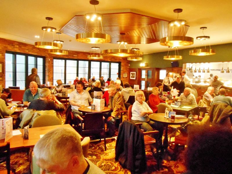 The main eating area. (Pub, Customers). Published on 02-09-2019
