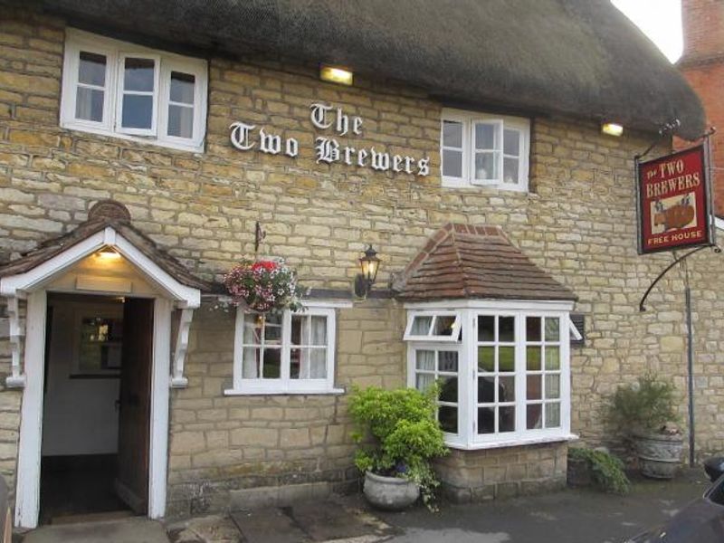 Two Brewers, Thornborough. (Pub, External, Sign). Published on 22-02-2015