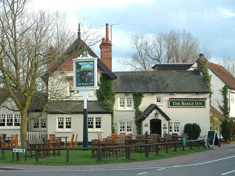 Barge, Woolstone. (Pub, External, Key). Published on 22-02-2015