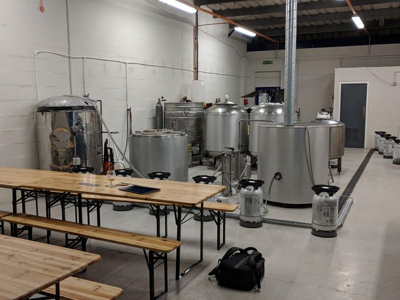 Seating area and brewery. (Pub, Brewery). Published on 05-01-2019 