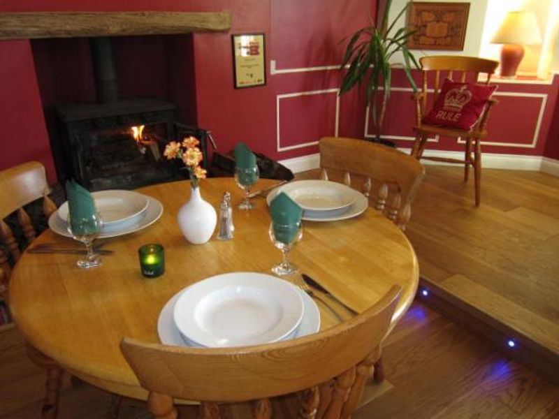 Main bar area with table set for dining. (Pub, Bar). Published on 20-06-2013 