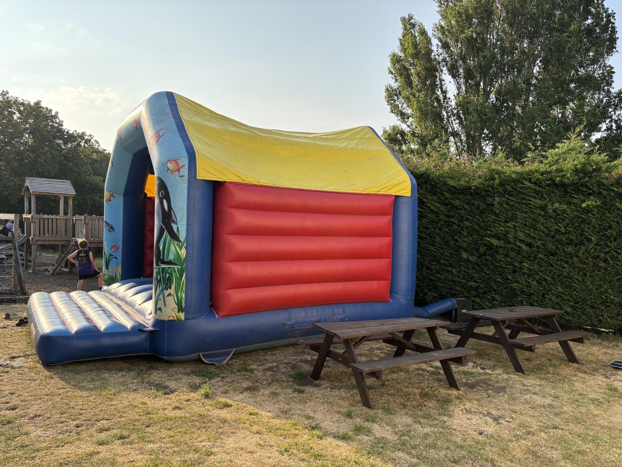 Bouncy castle - often available in summer. Published on 18-07-2026