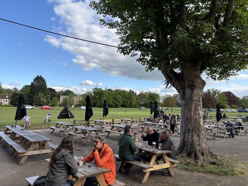Outside seating with view of Frampton green. (External). Published on 07-05-2025 