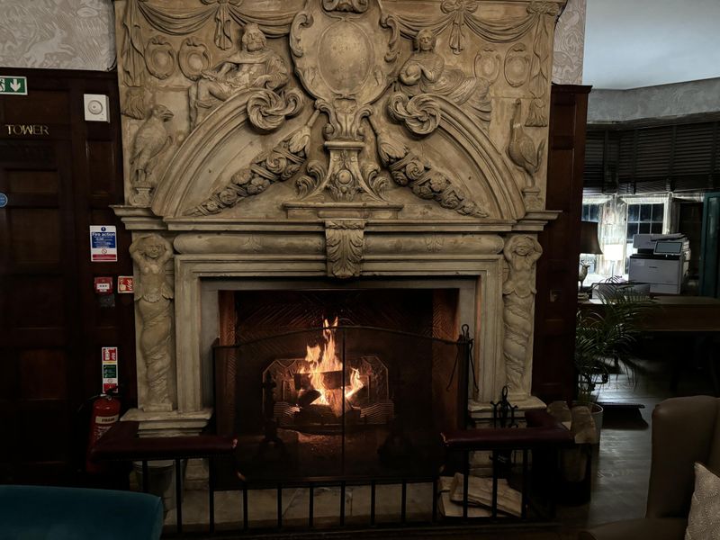 Impressive real fire in the bar. (Bar). Published on 21-02-2025