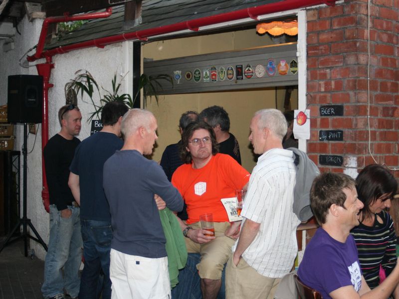 Beer festival in yard. (Pub, Festival, Garden). Published on 03-03-2020 