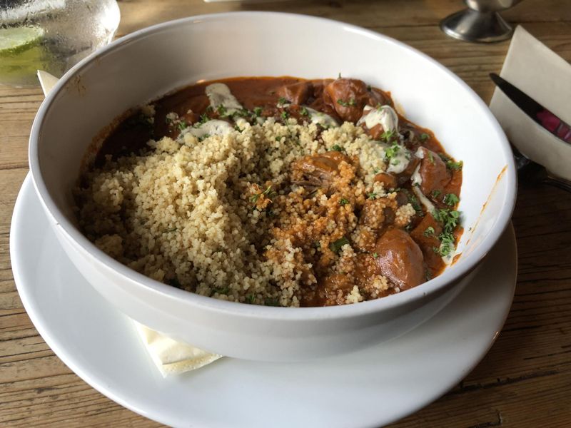Lamb tagine with couscous. (Restaurant). Published on 16-07-2023