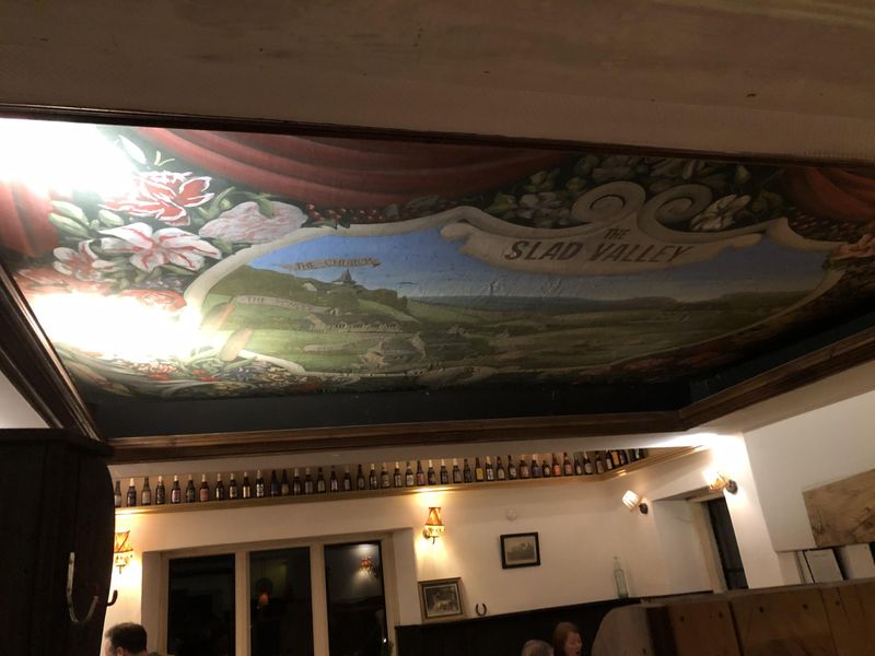 Ceiling Painting of the Slad Valley in the Restaurant. Published on 23-02-2023