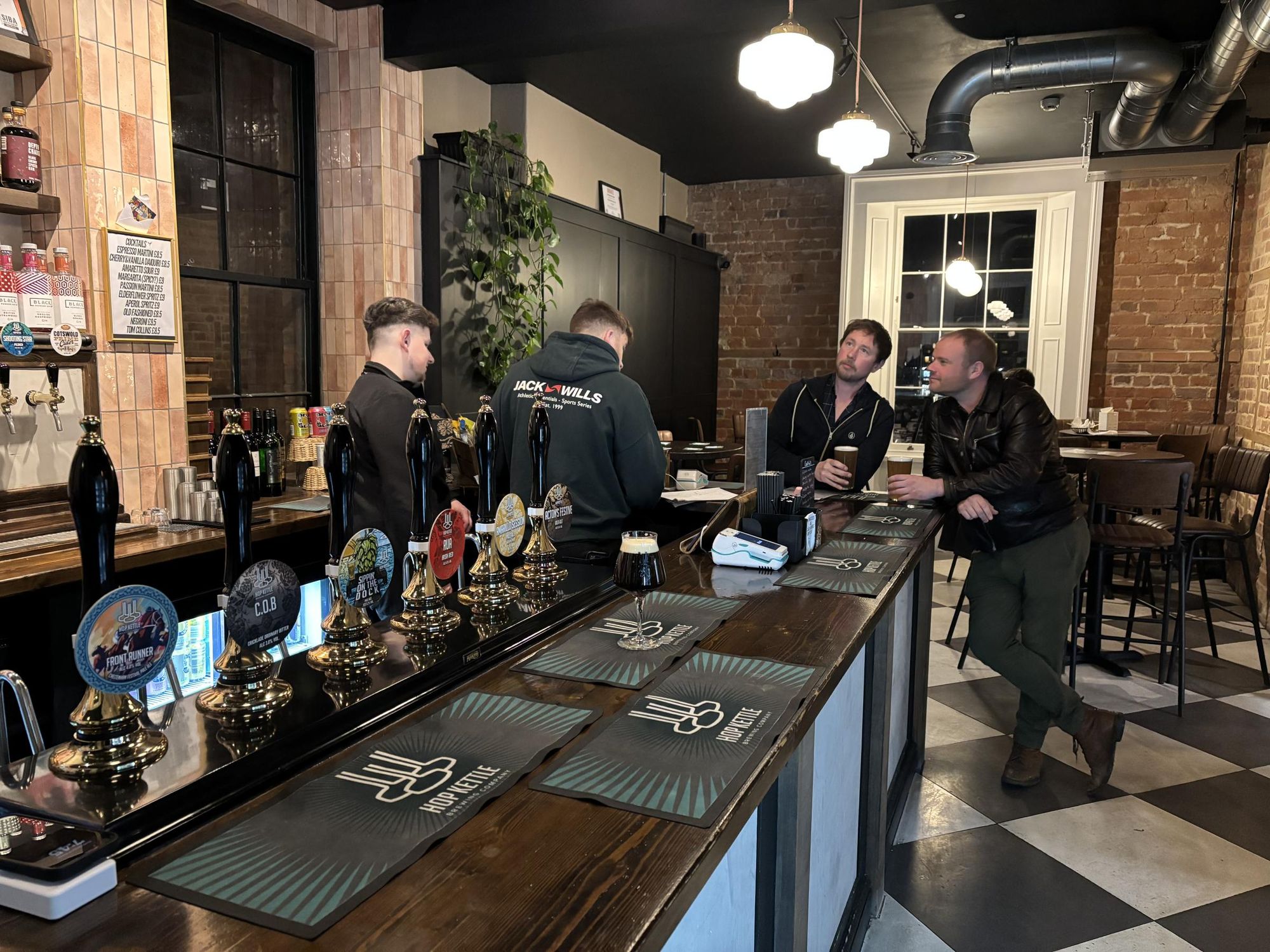 Ben Featherstone and Jamma Elliot enjoying a quiet pint. (Bar). Published on 20-03-2025