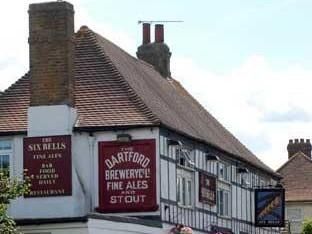 Old Dartford Brewery sign on side wall. (Pub). Published on 06-04-2024