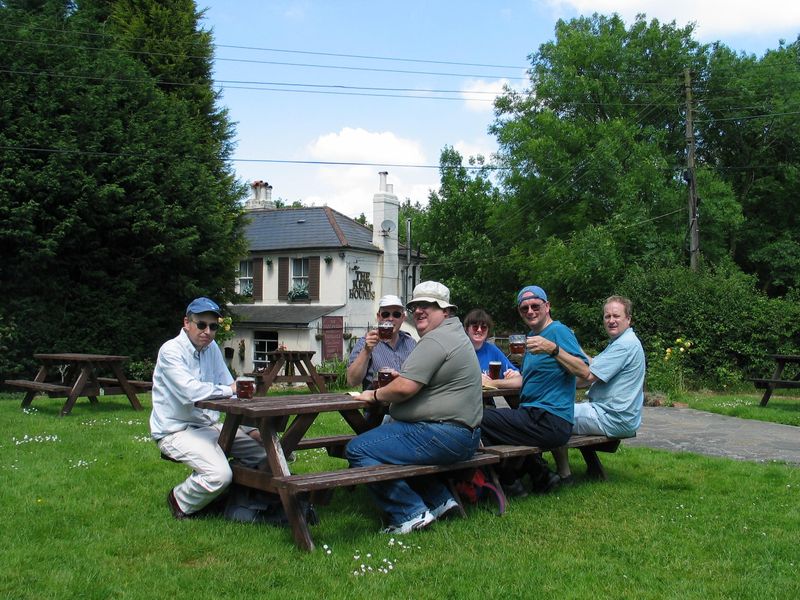 Garden, a South East London CAMRA social on 18 June 2005. (Pub, Garden, Customers). Published on 12-11-2021 