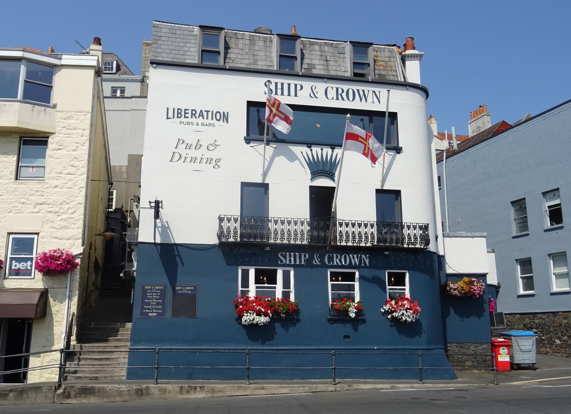 Ship & Crown, St Peter Port (Photo: Rex Ward 18/07/2022). (Pub, External, Key). Published on 13-09-2022