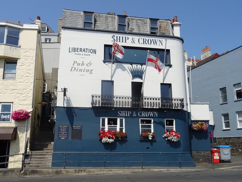 Ship & Crown, St Peter Port (Photo: Rex Ward 18/07/2022). (Pub, External, Key). Published on 13-09-2022