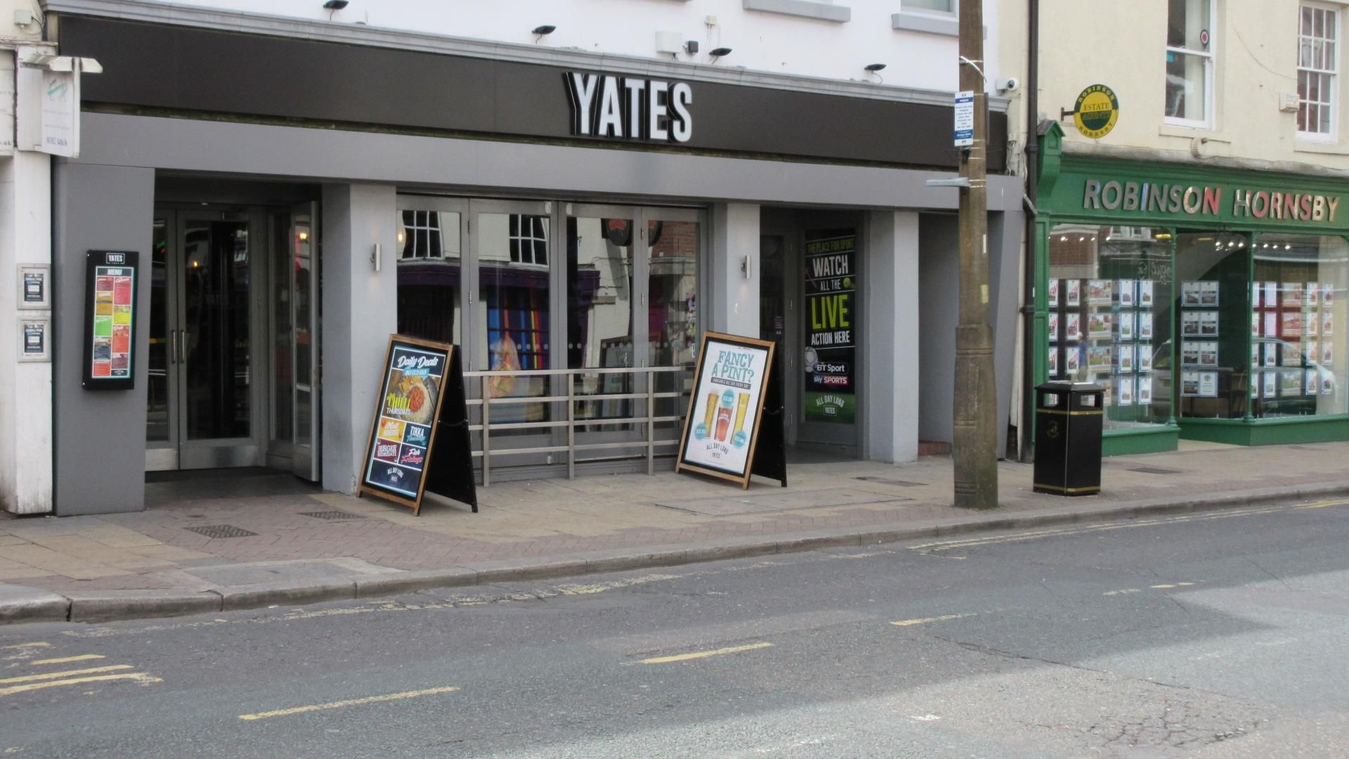 YATES. (Pub, External, Key). Published on 18-08-2017