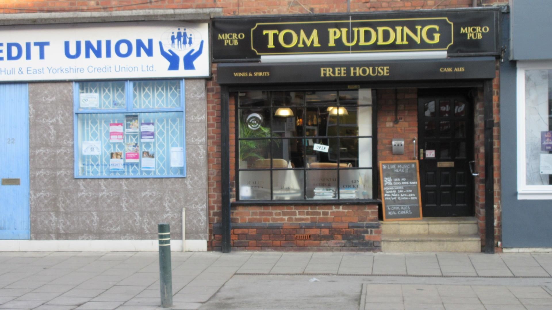 Tom Pudding. (Pub, External). Published on 14-02-2019