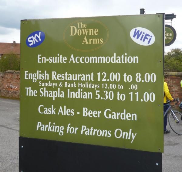 Downe Arms. (Sign). Published on 02-05-2016