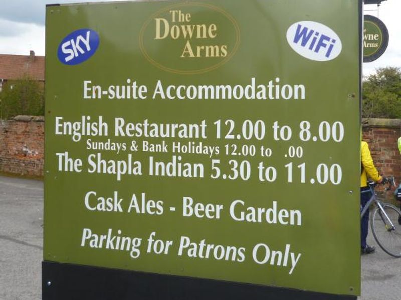 Downe Arms. (Sign). Published on 02-05-2016