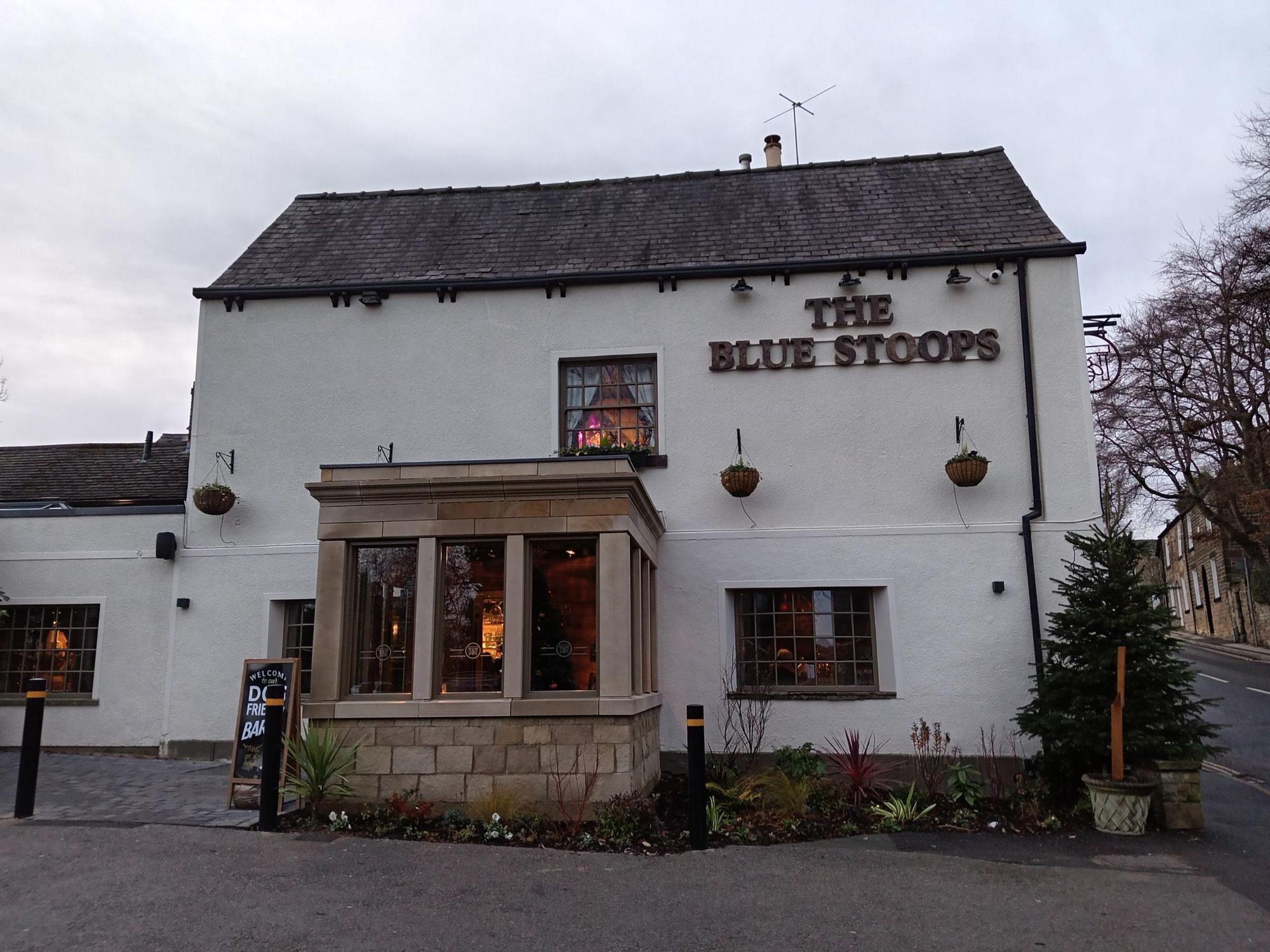 Exterior of The Blue Stoops (December 2025). (Pub, External, Key). Published on 13-12-2025