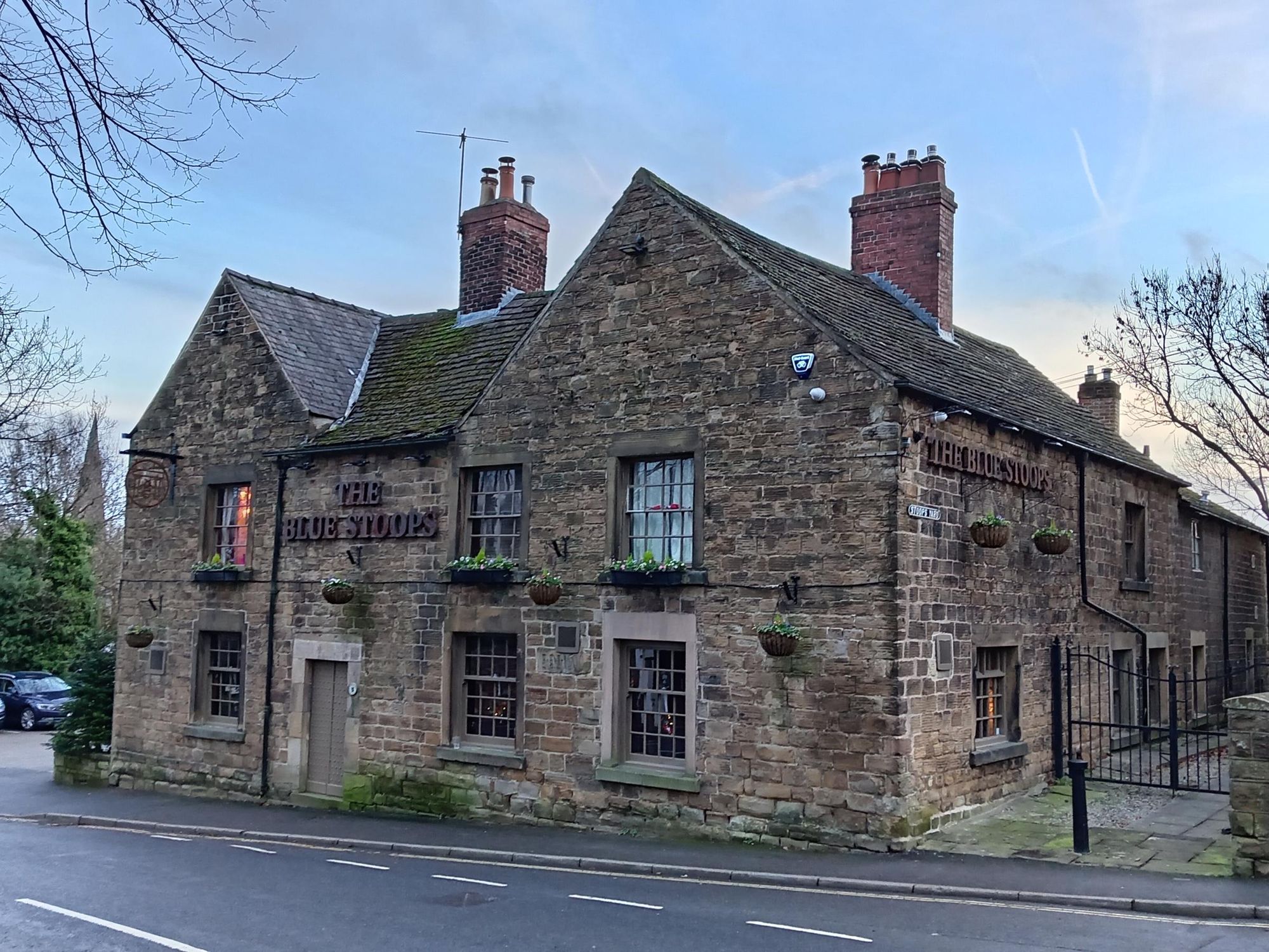 Exterior of The Blue Stoops (December 2025). (Pub, External, Sign). Published on 13-12-2025