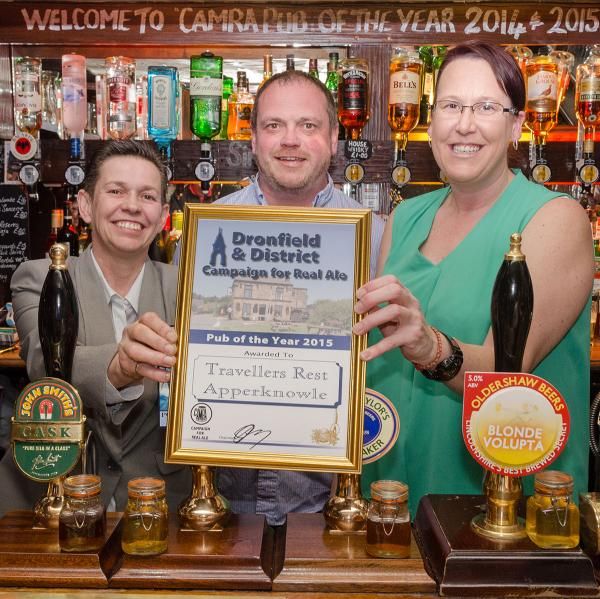 2015 Dronfield CAMRA Pub of the Year Award. (Bar, Publican, Award). Published on 05-04-2015