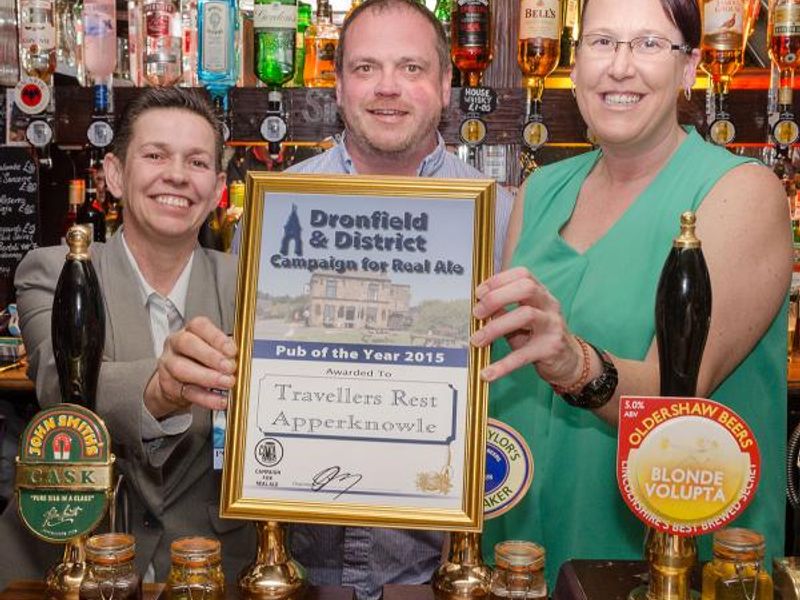 2015 Dronfield CAMRA Pub of the Year Award. (Bar, Publican, Award). Published on 05-04-2015