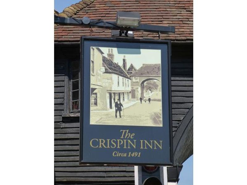 Crispin Inn, Sandwich - Sign © Tony Wells. (Pub, Sign). Published on 04-04-2015
