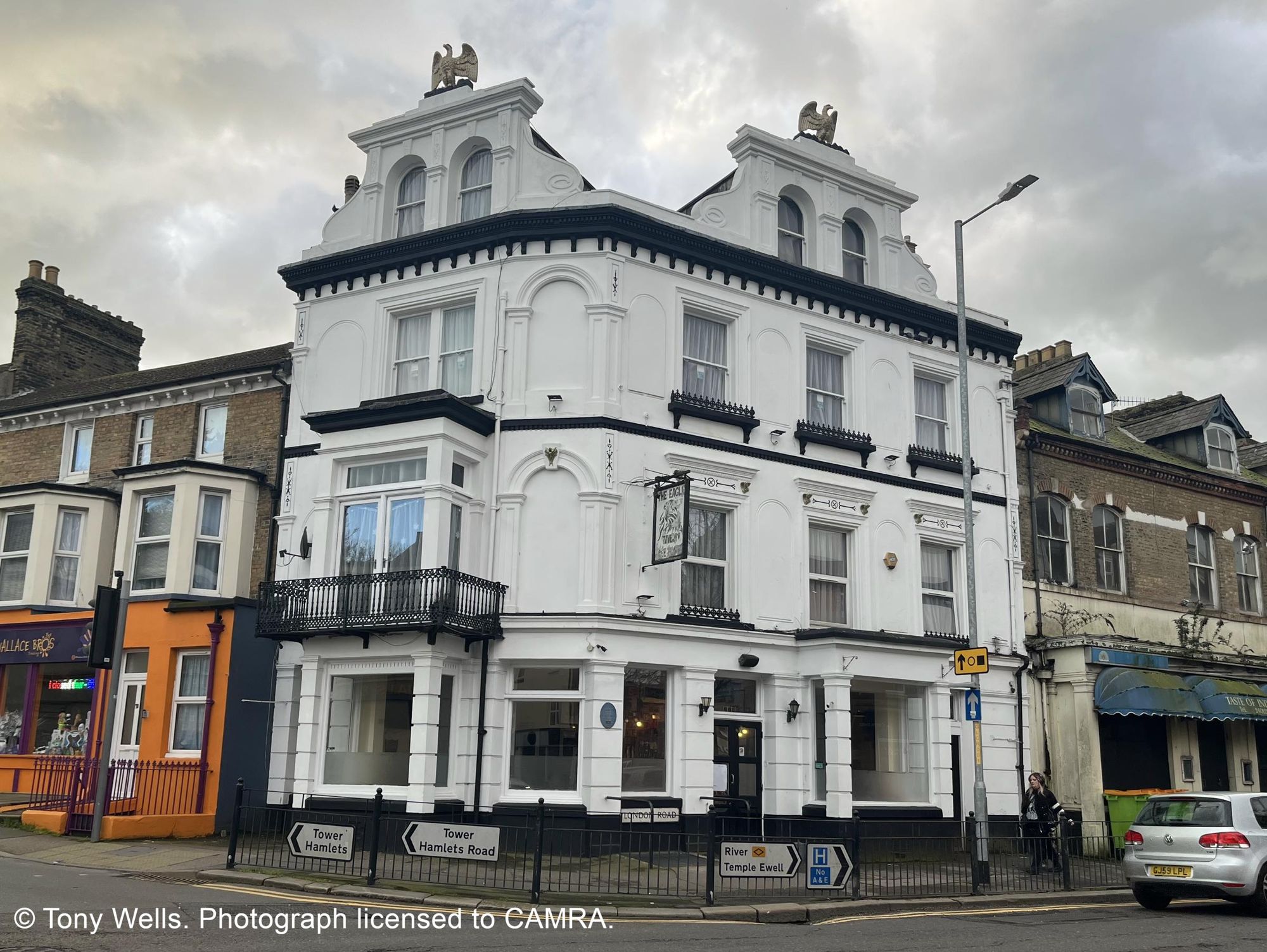 Eagle Tavern, Dover - External © Tony Wells. (Pub, External, Key). Published on 02-03-2026