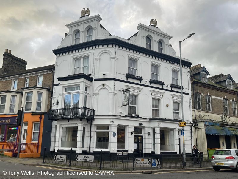 Eagle Tavern, Dover - External © Tony Wells. (Pub, External, Key). Published on 02-03-2026
