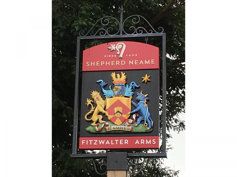 Fitzwalter Arms, Goodnestone - Sign © Tony Wells.. (Pub, Sign). Published on 12-06-2019