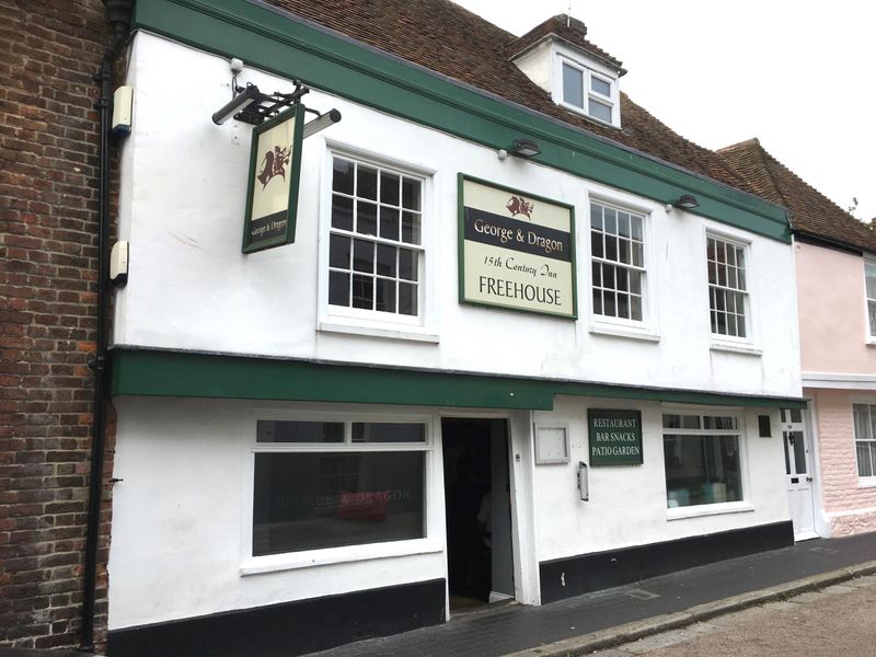 George & Dragon, Sandwich - External #1 © Tony Wells. (Pub, External, Key). Published on 24-06-2019