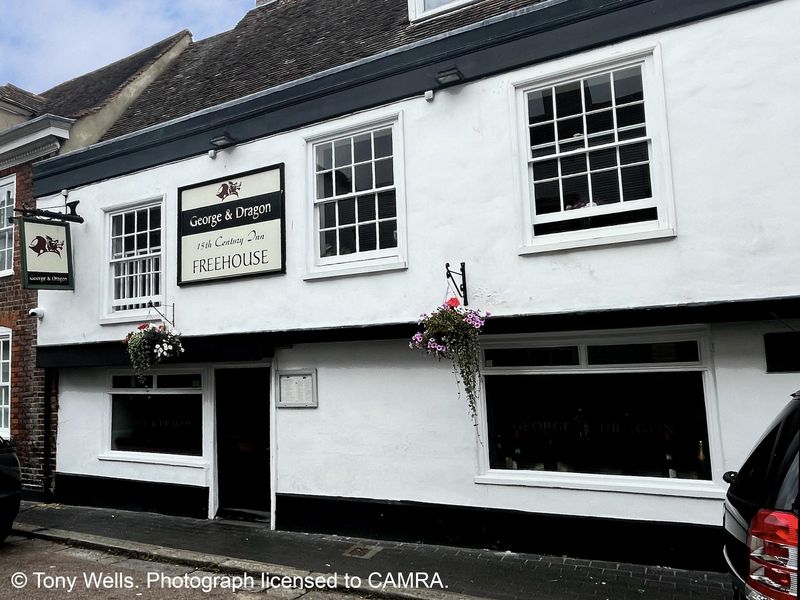 George & Dragon, Sandwich - External © Tony Wells. (Pub, External, Key). Published on 26-06-2025