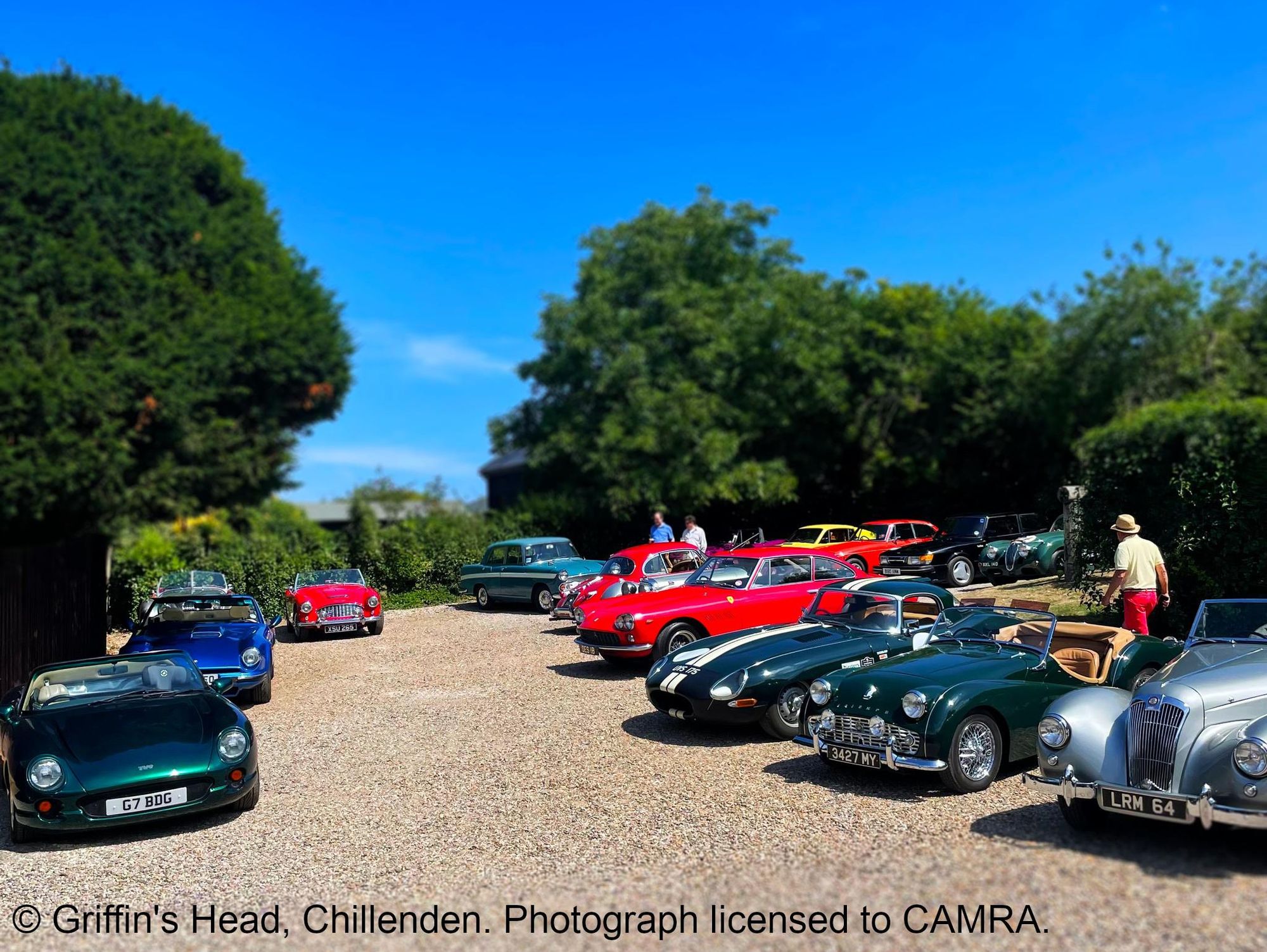 Griffins Head, Chillenden-Car Show © Griffin's Head, Chillenden. (Pub, Customers). Published on 01-06-2025
