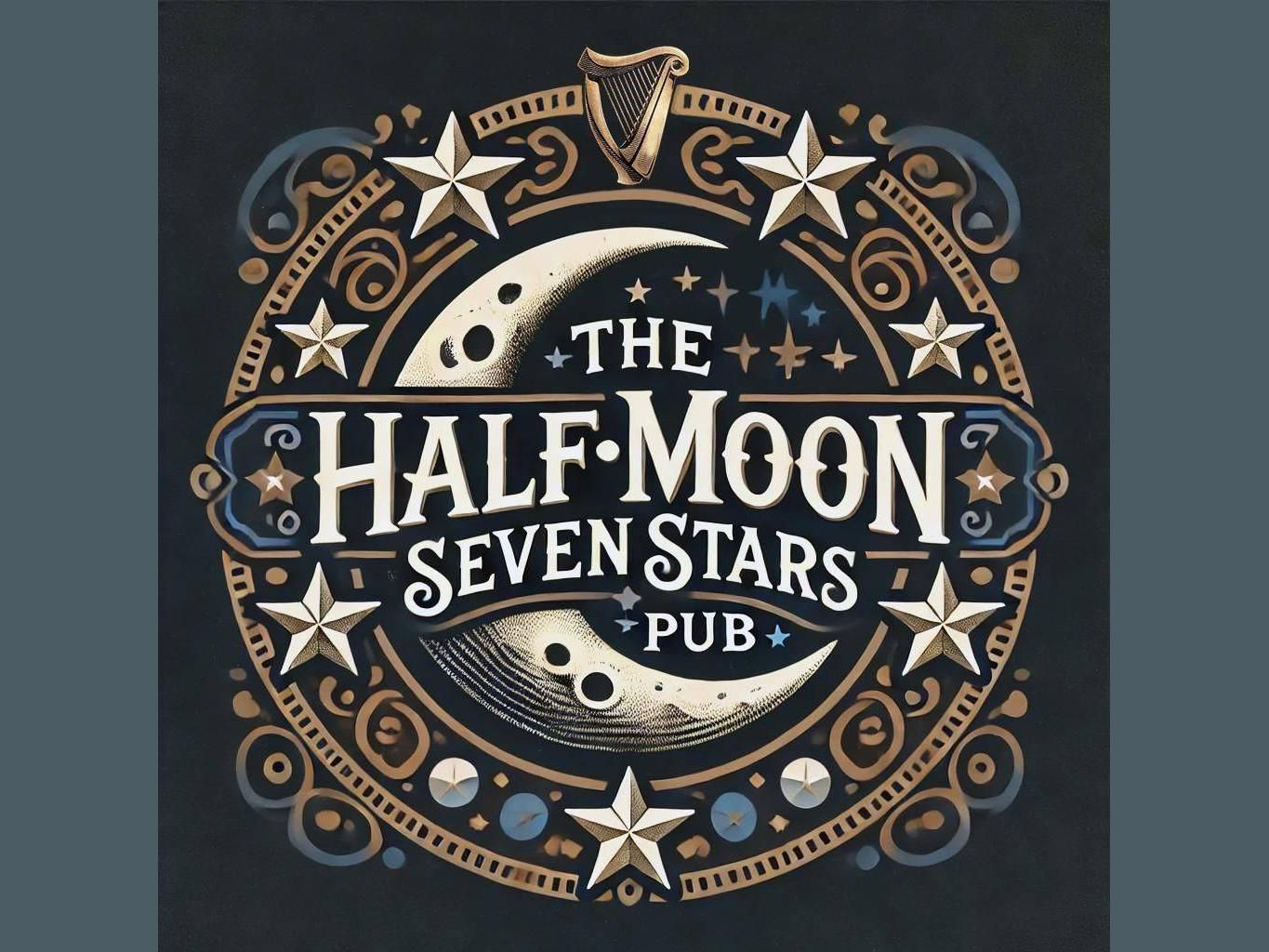 Half Moon & Seven Stars, Preston - Sign © Half Moon & 7 Stars. (Pub, Sign). Published on 05-07-2025