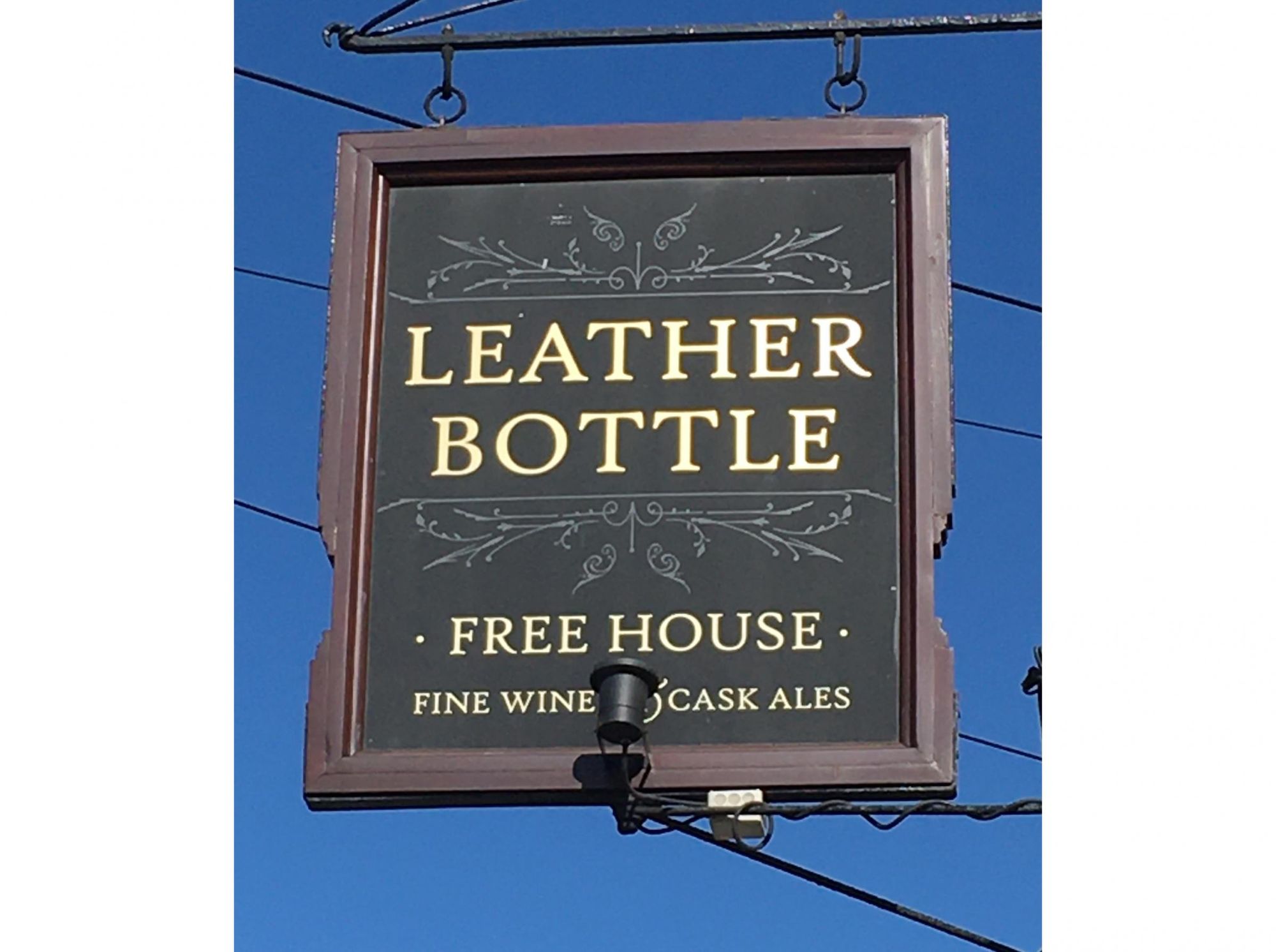 Leather Bottle, Great Mongeham - Sign © Tony Wells.. (Pub, Sign). Published on 23-03-2022
