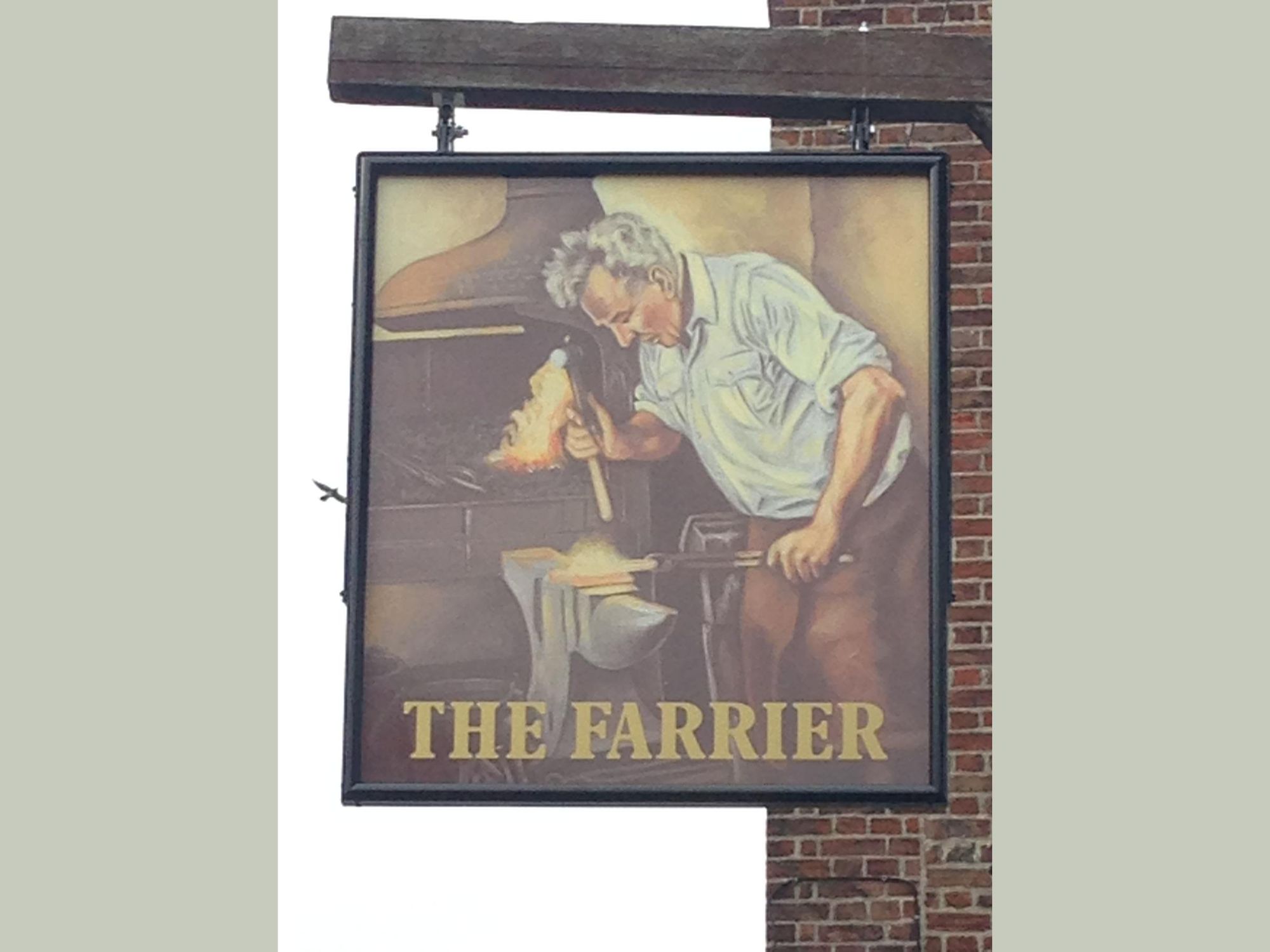 Farrier, Deal - Sign © Tony Wells. (Pub, Sign). Published on 17-02-2024