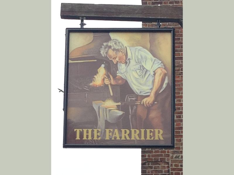 Farrier, Deal - Sign © Tony Wells. (Pub, Sign). Published on 17-02-2024