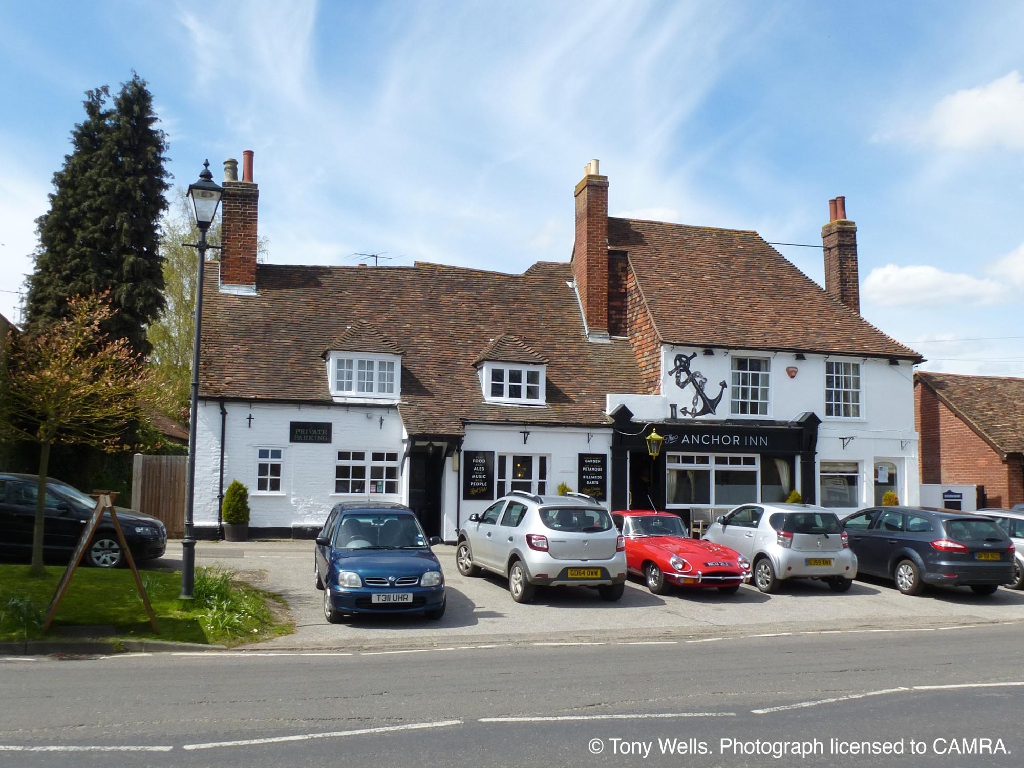 Anchor Inn, Wingham - External © Tony Wells. (Pub, External, Key). Published on 25-05-2024