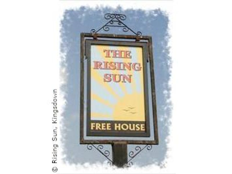 Rising Sun, Kingsdown - Sign © Rising Sun. (Pub, Sign). Published on 04-04-2022 